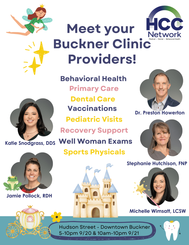 buckner hcc clinic, buckner dentist, festival in the valley