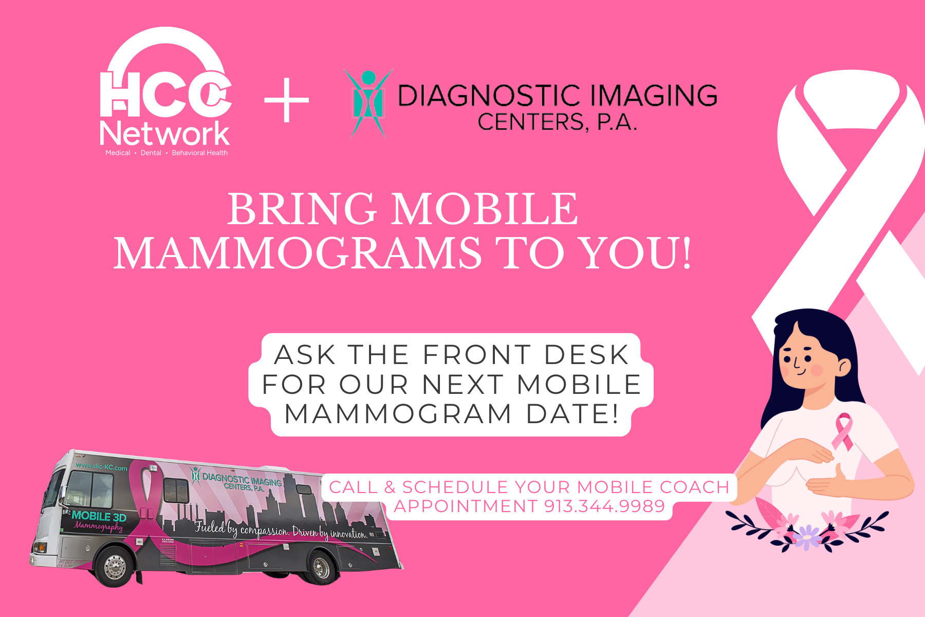 Mobile Mammogram - 2025 Events-Waverly-Buckner-Lexington-MO